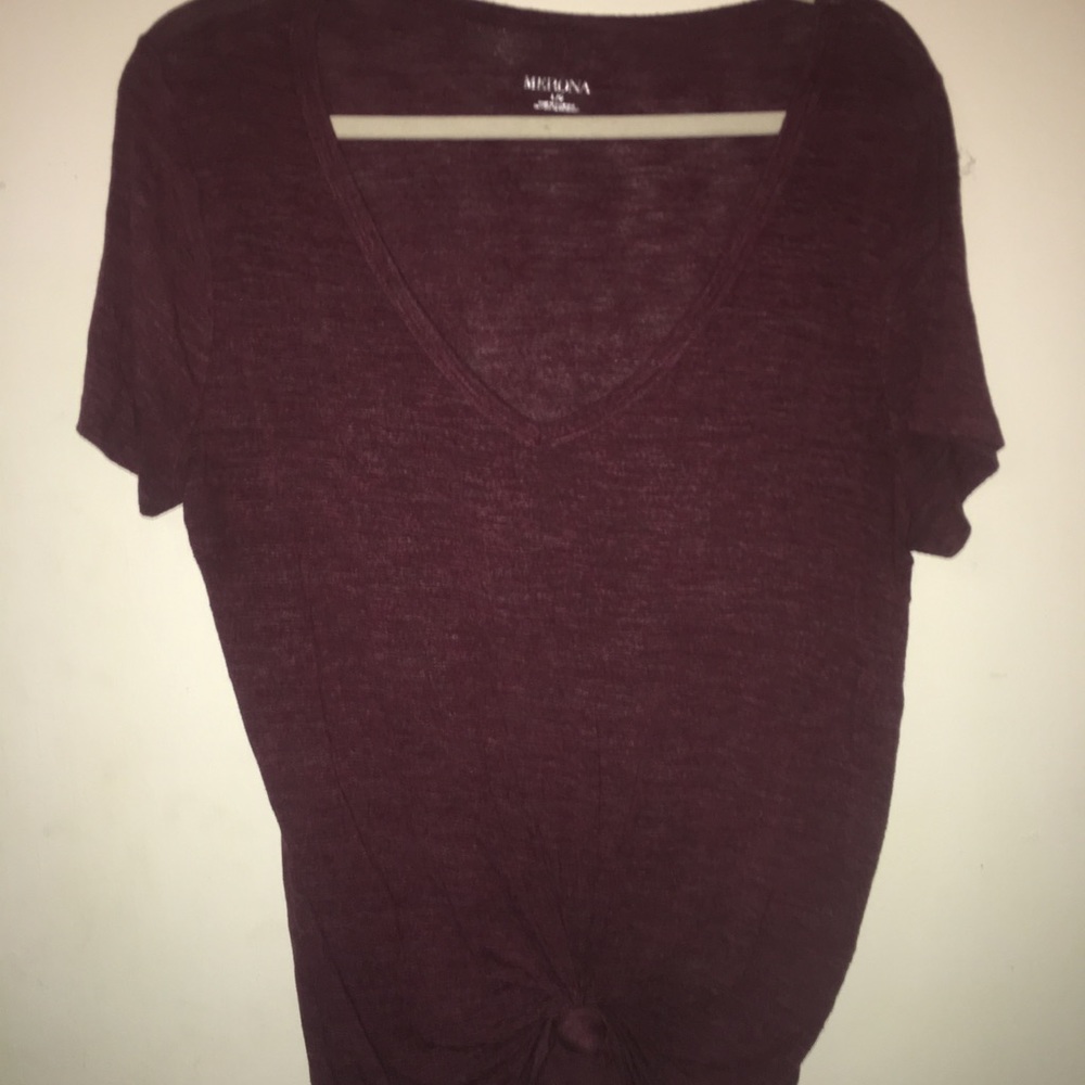 Maroon v-neck